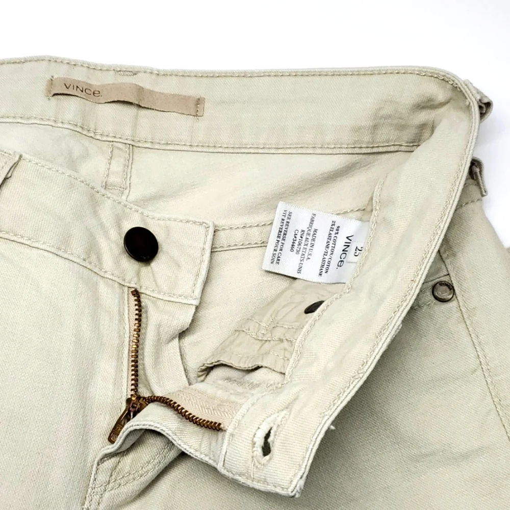 Vince Crop Skinny Ankle Khaki Jeans 25 EUC - Picture 7 of 13